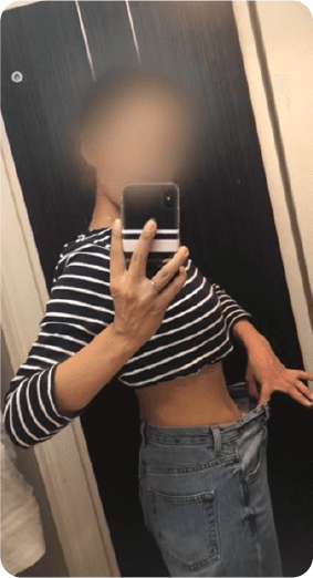 トレーニング後ダイエットが成功した女性